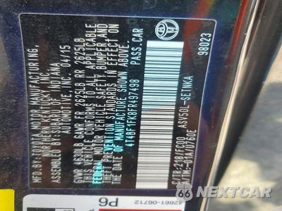 Zdjęcie 13 z 13 samochodu: 2015 TOYOTA CAMRY LE VIN:4T4BF1FK8FR497498 - miniatura