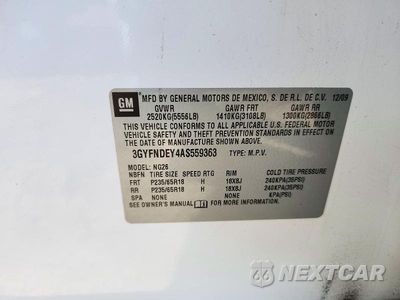 Zdjęcie 13 z 13 samochodu: 2010 CADILLAC SRX LUXURY COLLECTION VIN:3GYFNDEY4AS559363 - miniatura