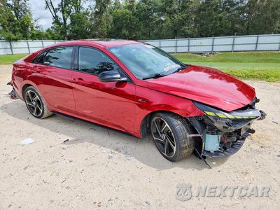 Czwarte zdjęcie samochodu z boku: 2023 HYUNDAI ELANTRA N LINE VIN:KMHLR4AF2PU490372 - miniatura