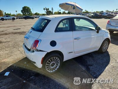 Trzecie zdjęcie samochodu z tyłu: 2012 FIAT 500 LOUNGE VIN:3C3CFFCR3CT104163 - miniatura