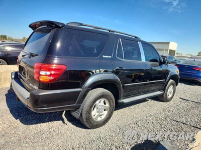 Trzecie zdjęcie samochodu z tyłu: 2002 TOYOTA SEQUOIA LIMITED VIN:5TDBT48A22S119057 - miniatura