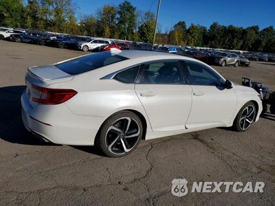 Trzecie zdjęcie samochodu z tyłu: 2019 HONDA ACCORD SPORT VIN:1HGCV1F31KA058574 - miniatura
