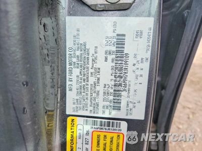 Zdjęcie 12 z 12 samochodu: 2018 FORD FUSION SE VIN:3FA6P0H78JR109109 - miniatura