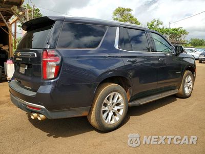 Trzecie zdjęcie samochodu z tyłu: 2023 CHEVROLET TAHOE C1500 PREMIER VIN:1GNSCSKD7PR435946 - miniatura