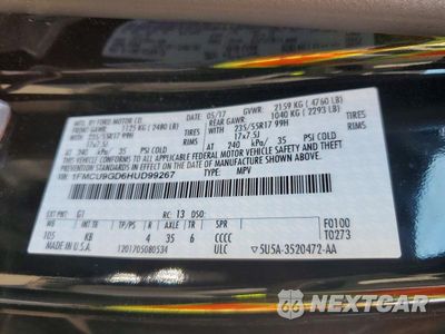 Zdjęcie 14 z 14 samochodu: 2017 FORD ESCAPE SE VIN:1FMCU9GD6HUD99267 - miniatura