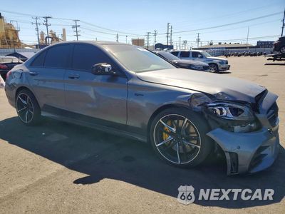 Czwarte zdjęcie samochodu z boku: 2020 MERCEDES-BENZ C 43 AMG VIN:WDDWF6EB2LR559917 - miniatura
