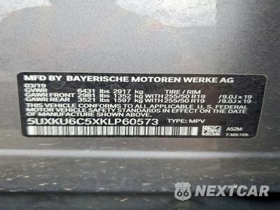 Zdjęcie 13 z 13 samochodu: 2019 BMW X6 XDRIVE50I VIN:5UXKU6C5XKLP60573 - miniatura