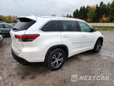 Trzecie zdjęcie samochodu z tyłu: 2016 TOYOTA HIGHLANDER XLE VIN:5TDJKRFH4GS233550 - miniatura