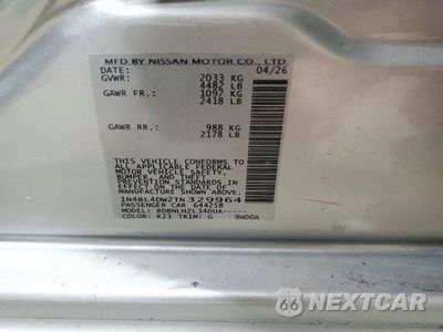 Zdjęcie 12 z 12 samochodu: 2026 NISSAN ALTIMA SV VIN:1N4BL4DW2TN329964 - miniatura