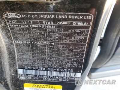 Zdjęcie 13 z 13 samochodu: 2014 LAND ROVER RANGE ROVER EVOQUE PURE PLUS VIN:SALVP2BG8EH862875 - miniatura