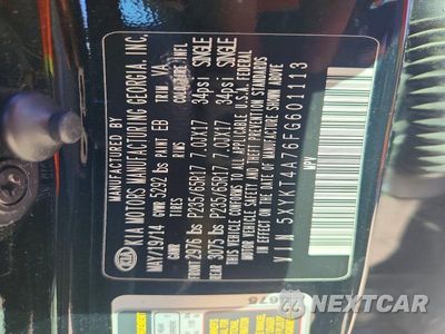 Zdjęcie 13 z 13 samochodu: 2015 KIA SORENTO LX VIN:5XYKT4A76FG601113 - miniatura