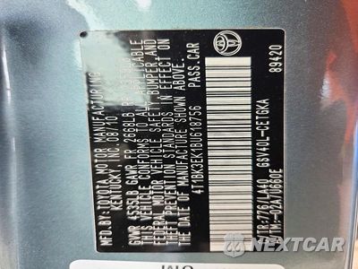 Zdjęcie 12 z 12 samochodu: 2011 TOYOTA CAMRY XLE V6 VIN:4T1BK3EK1BU618756 - miniatura