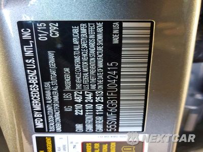 Zdjęcie 12 z 12 samochodu: 2015 MERCEDES-BENZ C 400 4MATIC VIN:55SWF6GB1FU042415 - miniatura