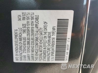 Zdjęcie 13 z 13 samochodu: 2024 HONDA ODYSSEY SPORT VIN:5FNRL6H7XRB056156 - miniatura