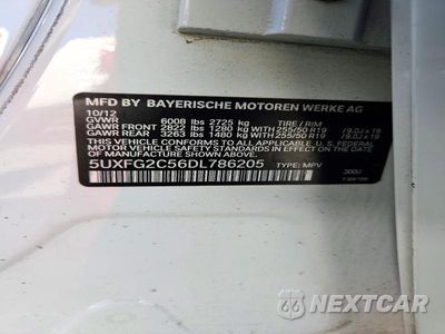 Zdjęcie 12 z 12 samochodu: 2013 BMW X6 XDRIVE35I VIN:5UXFG2C56DL786205 - miniatura