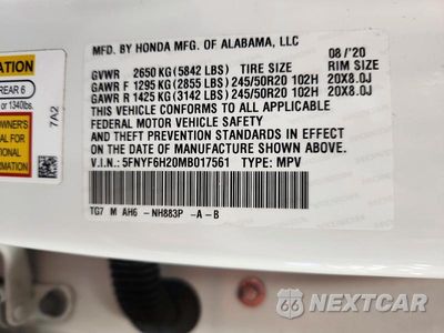 Zdjęcie 13 z 13 samochodu: 2021 HONDA PILOT SE VIN:5FNYF6H20MB017561 - miniatura