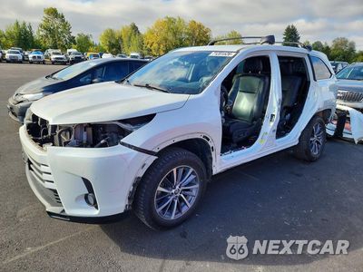 2019 TOYOTA HIGHLANDER HYBRID XLE 5TDJGRFH0KS066923 - główne zdjęcie licytacji z USA - miniatura