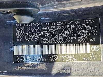 Zdjęcie 12 z 12 samochodu: 2010 TOYOTA PRIUS II VIN:JTDKN3DU3A0068920 - miniatura