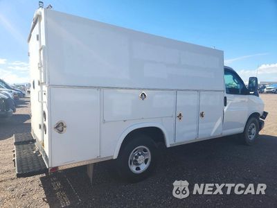 Trzecie zdjęcie samochodu z tyłu: 2016 CHEVROLET EXPRESS G3500 VIN:1GB0GRFG5G1284321 - miniatura