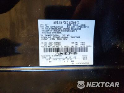 Zdjęcie 13 z 13 samochodu: 2019 FORD FLEX LIMITED VIN:2FMHK6D8XKBA03310 - miniatura