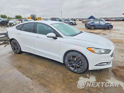 Czwarte zdjęcie samochodu z boku: 2018 FORD FUSION SE VIN:3FA6P0HD4JR267131 - miniatura