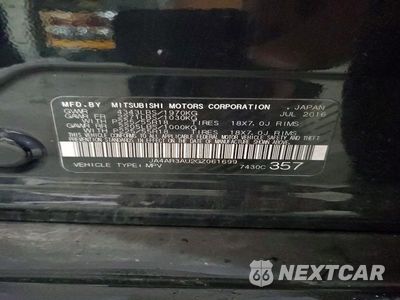 Zdjęcie 13 z 13 samochodu: 2016 MITSUBISHI OUTLANDER SPORT ES VIN:JA4AR3AU2GZ061699 - miniatura