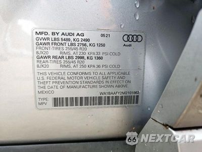 Zdjęcie 13 z 13 samochodu: 2021 AUDI Q5 PREMIUM PLUS VIN:WA1BAAFY2M2101862 - miniatura