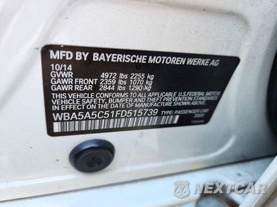 Zdjęcie 12 z 12 samochodu: 2015 BMW 528 I VIN:WBA5A5C51FD515739 - miniatura