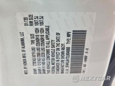 Zdjęcie 13 z 13 samochodu: 2020 HONDA ODYSSEY EXL VIN:5FNRL6H72LB046860 - miniatura
