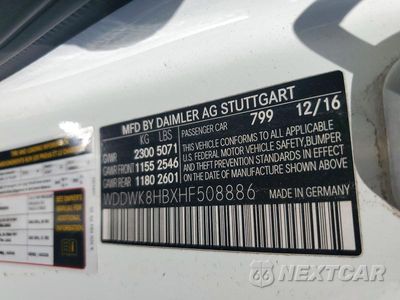 Zdjęcie 13 z 13 samochodu: 2017 MERCEDES-BENZ C 63 AMG-S VIN:WDDWK8HBXHF508886 - miniatura