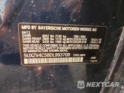 Zdjęcie 12 z 12 samochodu: 2013 BMW X5 XDRIVE35I VIN:5UXZV4C58DL993709 - miniatura