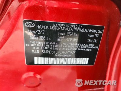 Zdjęcie 12 z 12 samochodu: 2018 HYUNDAI ELANTRA SEL VIN:5NPD84LF0JH230773 - miniatura