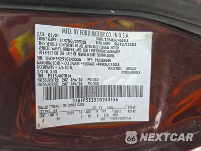 Zdjęcie 12 z 12 samochodu: 2001 FORD TAURUS SES VIN:1FAFP55251G243556 - miniatura