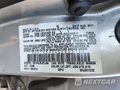 Zdjęcie 13 z 13 samochodu: 2011 MITSUBISHI ENDEAVOR LS VIN:4A4JN2AS4BE035754 - miniatura