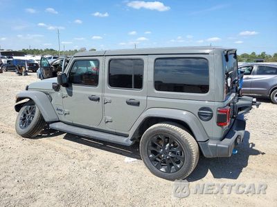 Drugie zdjęcie samochodu z przodu: 2022 JEEP WRANGLER UNLIMITED SAHARA 4XE VIN:1C4JJXP62NW198427 - miniatura