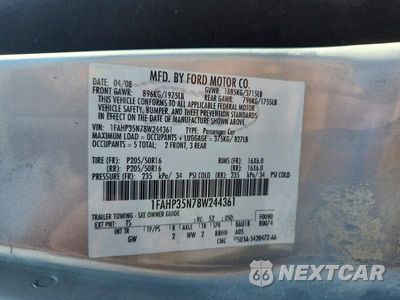 Zdjęcie 12 z 12 samochodu: 2008 FORD FOCUS SE VIN:1FAHP35N78W244361 - miniatura