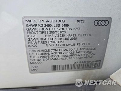 Zdjęcie 14 z 14 samochodu: 2023 AUDI Q5 PREMIUM PLUS 45 VIN:WA1EABFY8P2108872 - miniatura