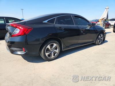 Trzecie zdjęcie samochodu z tyłu: 2019 HONDA CIVIC LX VIN:2HGFC2F62KH504736 - miniatura