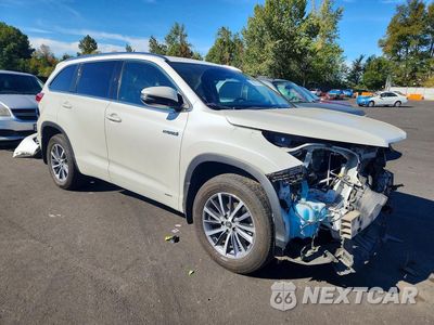 Czwarte zdjęcie samochodu z boku: 2018 TOYOTA HIGHLANDER HYBRID XLE VIN:5TDJGRFH6JS047646 - miniatura