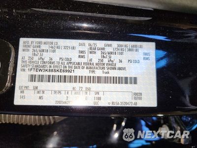 Zdjęcie 12 z 12 samochodu: 2025 FORD F150 XLT VIN:1FTEW3K88SKE69921 - miniatura