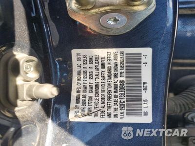 Zdjęcie 12 z 12 samochodu: 2020 HONDA CIVIC EX VIN:19XFC1F35LE009488 - miniatura
