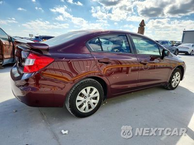 Trzecie zdjęcie samochodu z tyłu: 2012 HONDA CIVIC LX VIN:JHMFB2F51CS001443 - miniatura