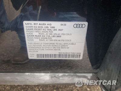 Zdjęcie 13 z 13 samochodu: 2024 AUDI Q8 E-TRON PRESTIGE VIN:WA16ABGE7RB013635 - miniatura