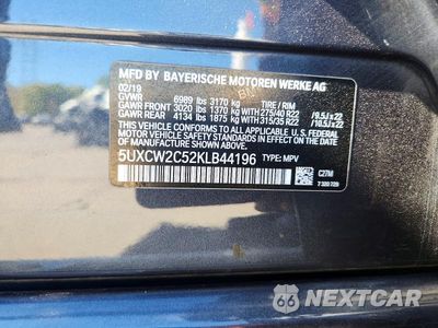 Zdjęcie 13 z 13 samochodu: 2019 BMW X7 XDRIVE40I VIN:5UXCW2C52KLB44196 - miniatura