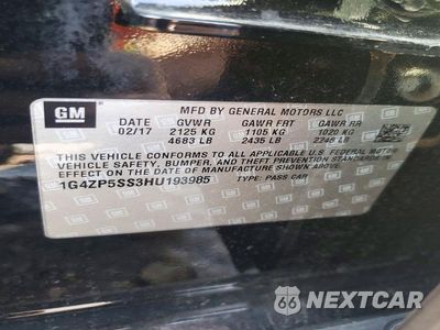 Zdjęcie 12 z 12 samochodu: 2017 BUICK LACROSSE ESSENCE VIN:1G4ZP5SS3HU193985 - miniatura
