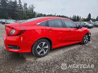 Trzecie zdjęcie samochodu z tyłu: 2019 HONDA CIVIC LX VIN:2HGFC2F69KH514907 - miniatura