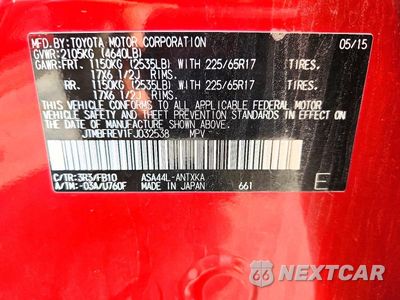 Zdjęcie 13 z 13 samochodu: 2015 TOYOTA RAV4 LE VIN:JTMBFREV1FJ032538 - miniatura