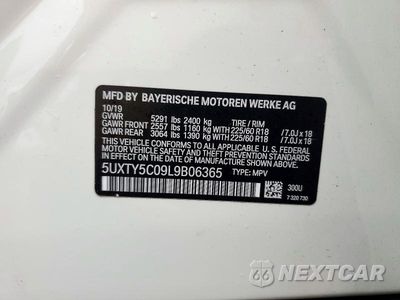 Zdjęcie 13 z 13 samochodu: 2020 BMW X3 XDRIVE30I VIN:5UXTY5C09L9B06365 - miniatura