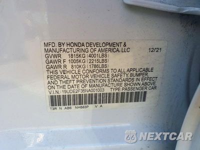 Zdjęcie 12 z 12 samochodu: 2022 ACURA ILX VIN:19UDE2F35NA001003 - miniatura