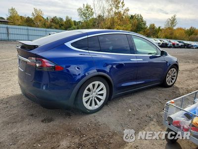 Trzecie zdjęcie samochodu z tyłu: 2020 TESLA MODEL X VIN:5YJXCBE2XLF305961 - miniatura